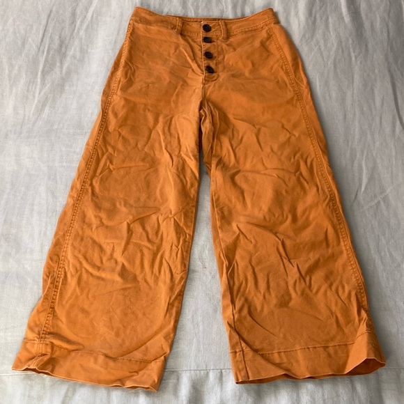 Madewell Wide-Leg Crop Pants: Button-Front Edition - Picture 4 of 12